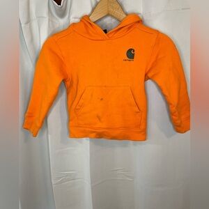 Carhartt Kids Size 4 Orange Heavy Cotton‎ Hoodie